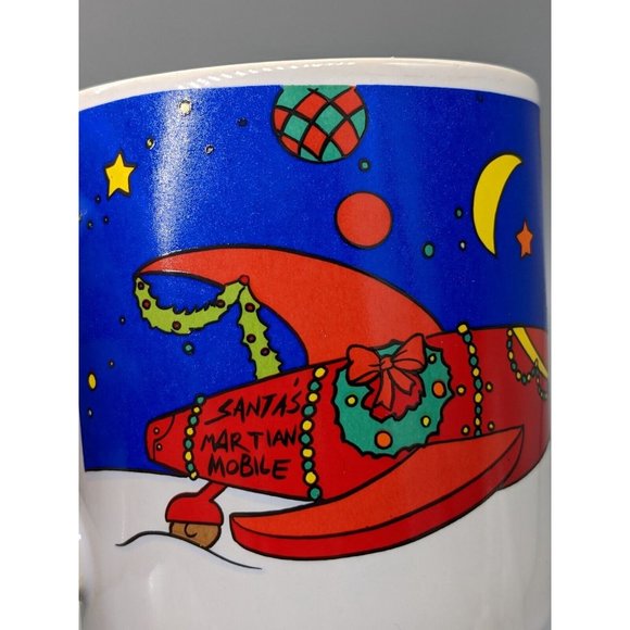 Vintage Warner Bros By Sakura Marvin Martin Christmas Mugs Set Of 2 1994 - Picture 3 of 7